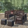 Corfu Relax duo cube kerti bútor garnitúra