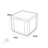 Corfu Relax duo cube kerti bútor garnitúra