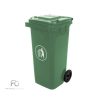 Hulladéktároló 120L ZÖLD