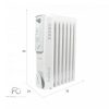 HH-1001 7 tagos olajradiátor 600W/900W/1500W