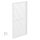 LUXE Lamellás oldalpanel (R) 123x218cm 4 m-ig fehér