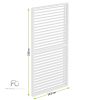 LUXE Lamellás oldalpanel (R) 123x218cm 4 m-ig fehér