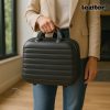 TraveLux Max kisméretű kézi bőrönd keményfedeles 28x36x16 cm