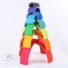 Szivárványépítő Montessori fajáték