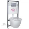 Delos Adriatic Chrome falba építhető WC tartály szett