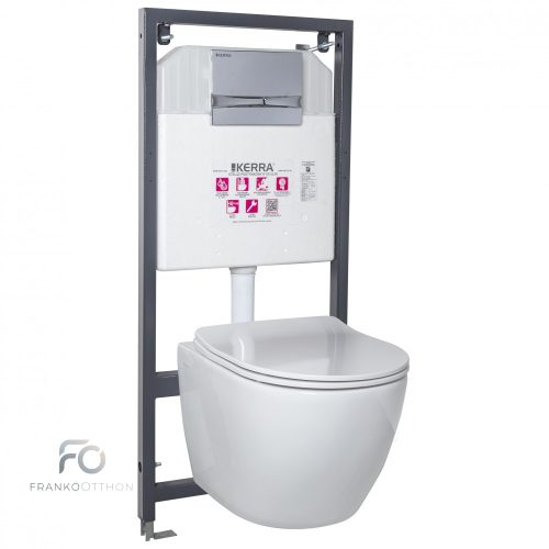 Delos Adriatic Chrome falba építhető WC tartály szett