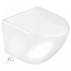 Delos WH fali rimless WC soft-close ülőkével