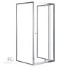 Flexi 80x90 cm falsíkra szerelhető aszimmetrikus zuhanykabin zuhanytálca nélkül