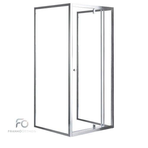 Flexi 80x90 cm falsíkra szerelhető aszimmetrikus zuhanykabin zuhanytálca nélkül