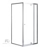 Flexi 90x90 cm falsíkra szerelhető szögletes zuhanykabin zuhanytálca nélkül