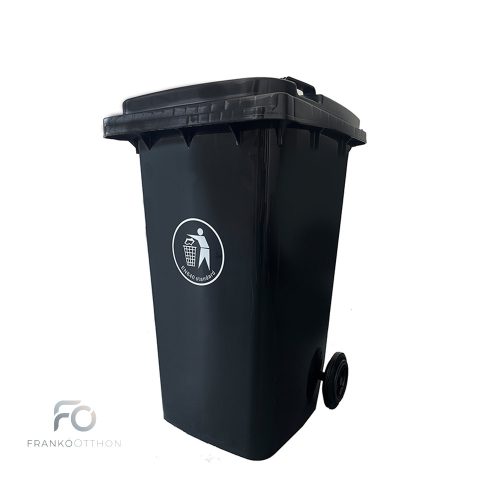 Hulladéktároló 240L fekete
