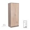 Miami gardróbszekrény 80x205 cm sonoma tölgy-yorki tölgy