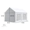 Rendezvénysátor 3x4 m