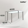 Berna 120 cm szögletes üveg étkezőasztal
