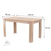Yorki Standard étkezőasztal 140x80 cm sonoma tölgy