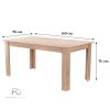 Yorki Standard étkezőasztal 160x90 cm sonoma tölgy