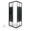 PICO Black stripe 70 szögletes zuhanykabin zuhanytálcával