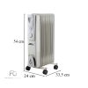 Norde 7 tagos olajradiátor 600W/900W/1500W
