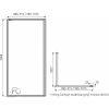 Techno 90x200 cm Walk-in zuhanykabin