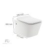 Tina fali rimless WC soft close ülőkével