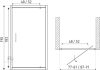 Tomar Dr 80x190 cm nyíló zuhanyajtó