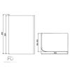 Zeta 140x200 cm Walk-In zuhanykabin